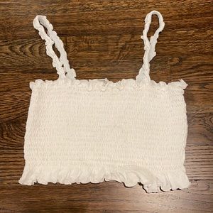 White crop top